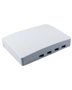 Настенна разпределителна кутия FTTH, 4 сплайса