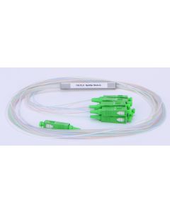 PLC Split. 1x 6 SC/APC, steel tube 0.9mm 1.5m
