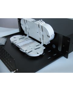 19'' ODF 72 порта, симплекс, 2U, 3 касети, 72 термофити