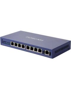 PS108 blue 9 port PoE Switch