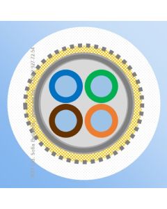 FTTH ARM 4F G657 FR White 1000m