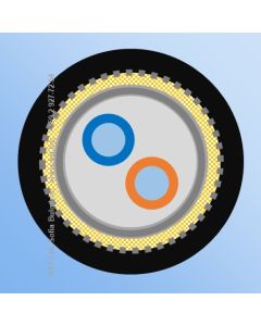 FTTH ARM 2F G657 FR Black 1000m