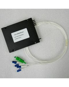 MUX / DEMUX 1x4 1470,1490,1550,1570nm  LC/UPC, COM-SC/APC, ABS, 0.9 mm