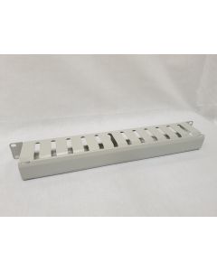 19'' 1U хоризонтален кабелен органайзер закрит 80mm