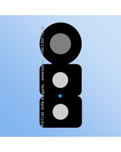 FTTH 1F G657А 2xFRP LSZH UV Messenger 1000m