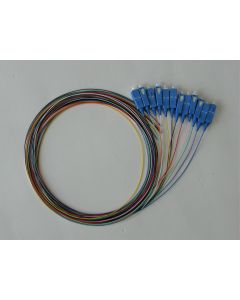 Пигтейл SC/PC SM, 0.9mm 1.5m 12col, Easy Strip, LSZH, Оцветени Влакна