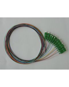 Пигтайл SC/APC SM, 0.9mm 1.5m 12col, Easy Strip, LSZH, Оцветени Влакна