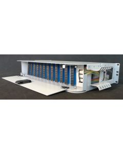 19"-21" ODF 96 порта, 2U, 8 спл. касети, 96 спл. протектори