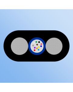 FTTx  UT 12F, FRP 2x1.8mm, HDPE, 1000N