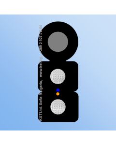 FTTH 2F G657А 2xFRP LSZH UV Messenger-1000m