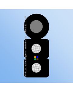 FTTH 4F G657А 2xFRP LSZH UV Messenger-1000m