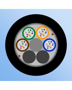 DUCT MLT  48F, 4x12F, HDPE, 2500N, Dry Core